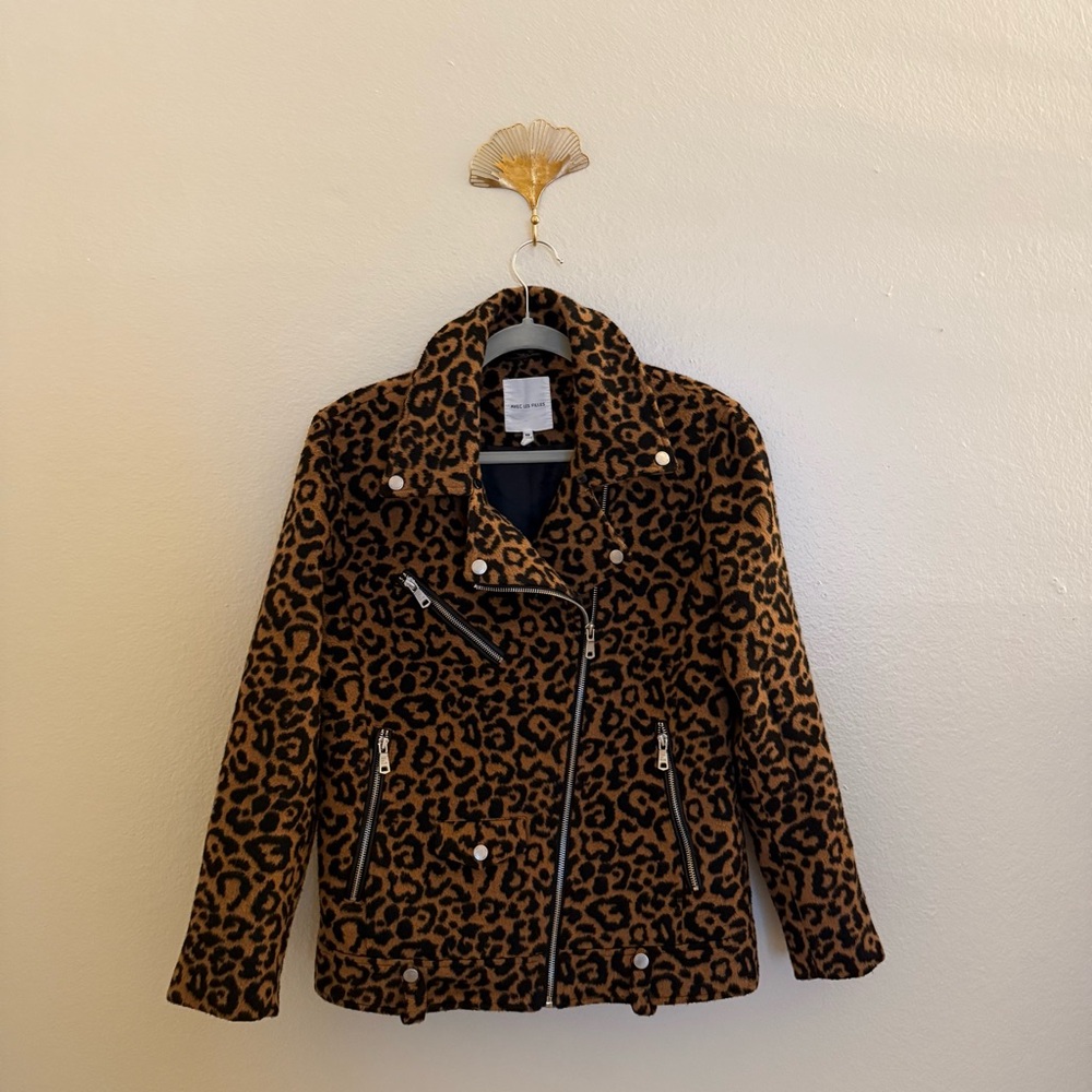 Anthropologie Avec les Filles Leopard Print Women's Jacket - Picture 2 of 8